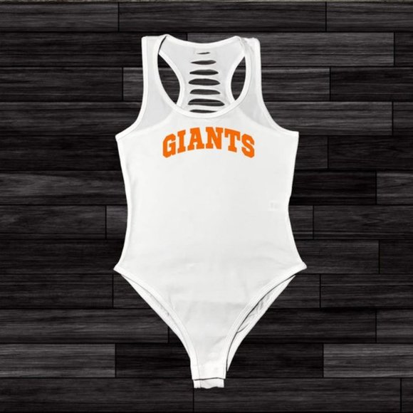 Womens GIANTS Graphic Team Bodysuit, SF Baseball Gameday Outfit - Picture 1 of 2